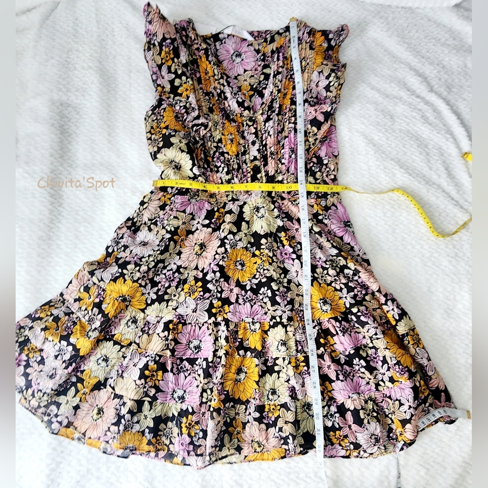 ๐๏ธ๐ท BB DAKOTA Know Your Flower cotton voile mini lace trim blossom print S - Picture 14 of 16